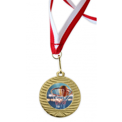 Medal złoty KOSZYKÓWKA 40 mm